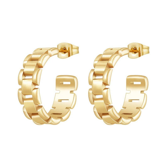Sahira Watch Link Hoops