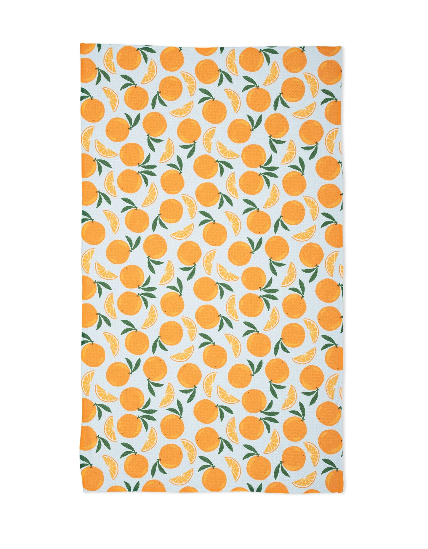 Geometry Sweet Orange Kitchen Tea Towel