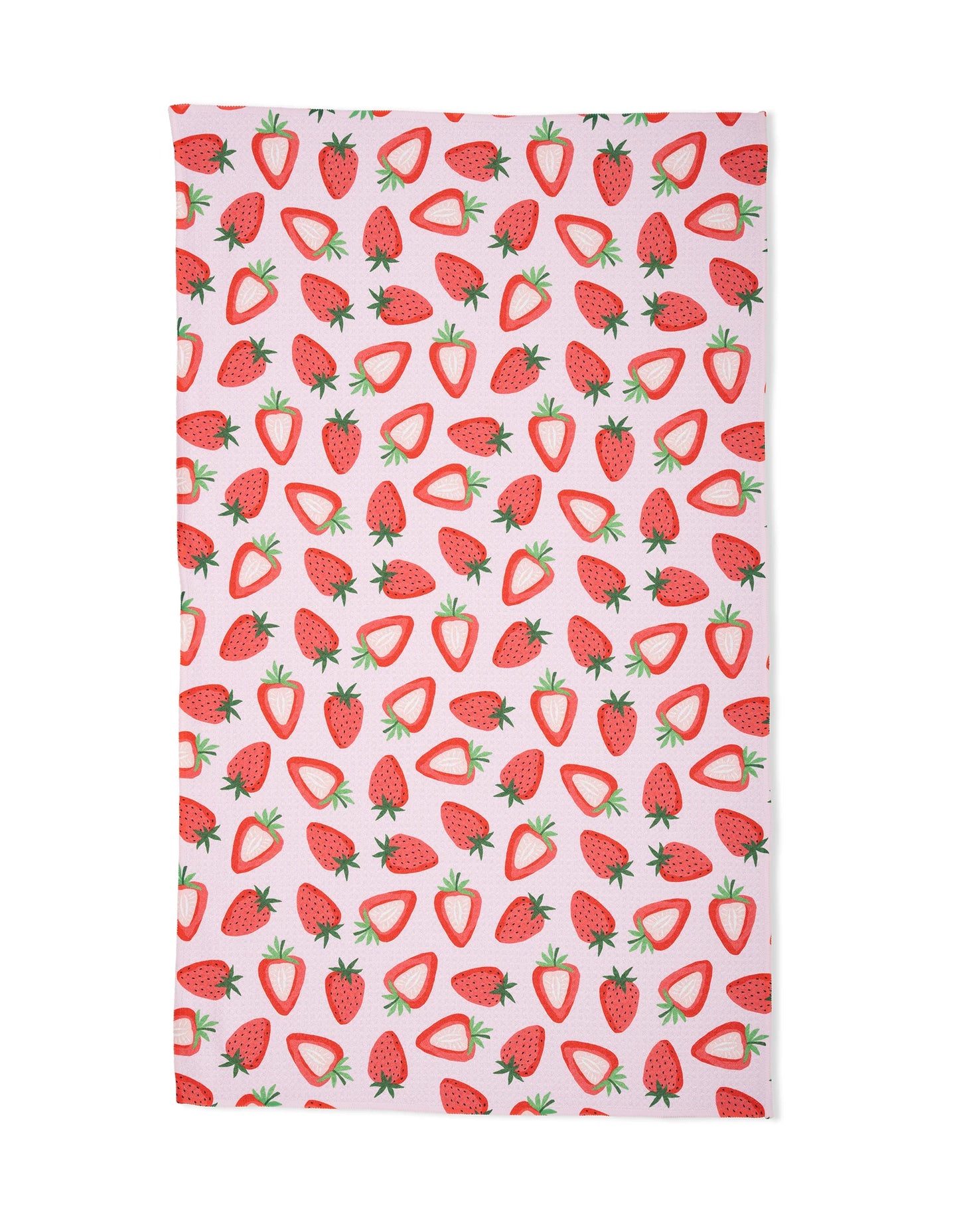 Geometry Sweet Strawberry Kitchen Tea Towel
