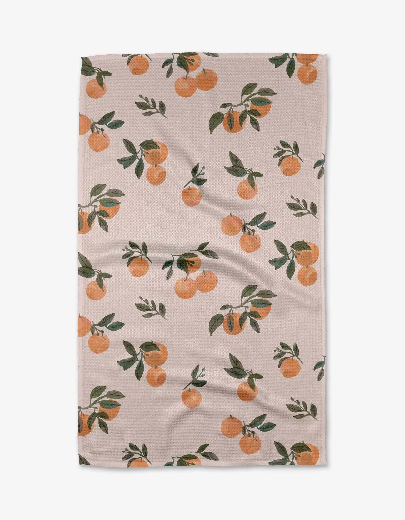 Geometry Pretty in Peach Kitchen Tea Towel