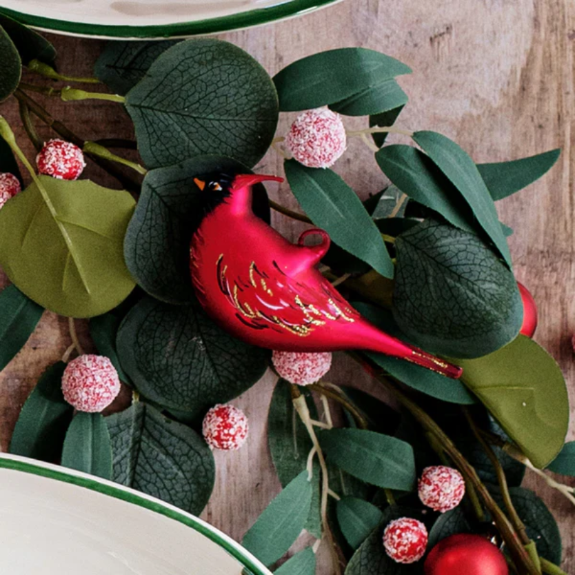 Vietri Figural Cardinal Ornament