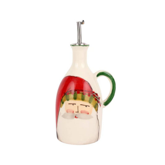 Vietri Old St Nick Handled Olive Oil Bottle
