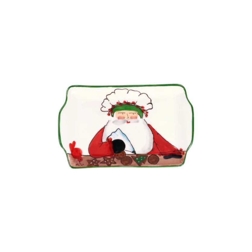 Vietri Old St Nick  2025 Limited Edition Rectangular Plate