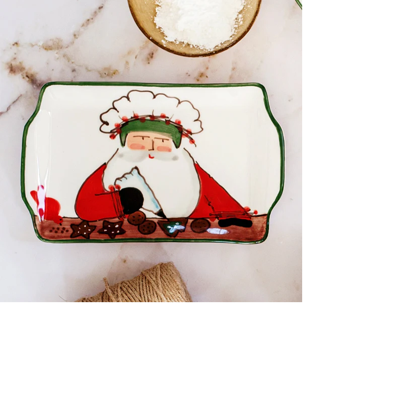 Vietri Old St Nick  2025 Limited Edition Rectangular Plate