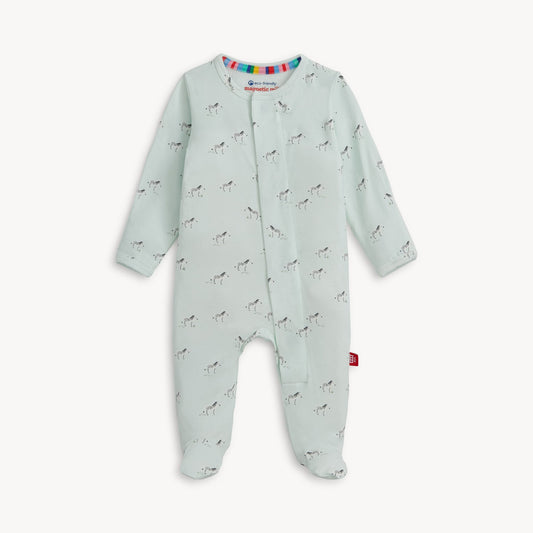 Magnetic Me Teal Savannah Footie 0-3m