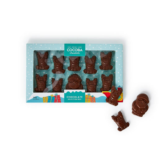 SALE Santa and His Reindeer Milk Chocolate Bites