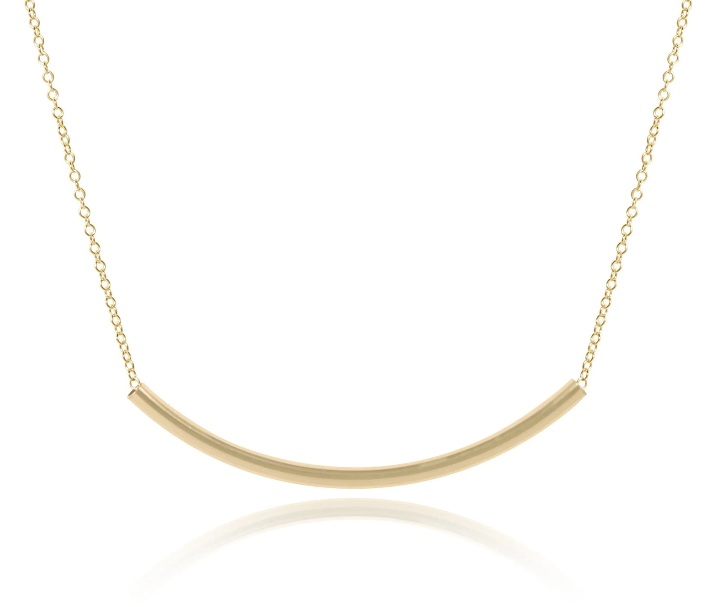 eNewton 16” Necklace Bliss Bar Gold