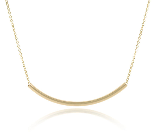 eNewton 16” Necklace Bliss Bar Gold