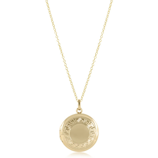 eNewton 16" Necklace Cherish Small Gold Locket