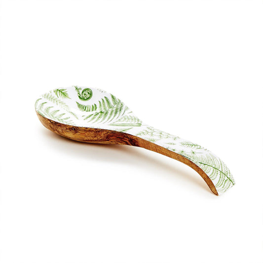 Fanciful Fern Wood Spoon Rest