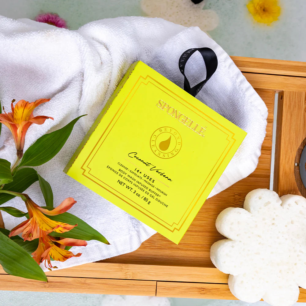 Spongelle Coconut Verbena Boxed Flower Sponge