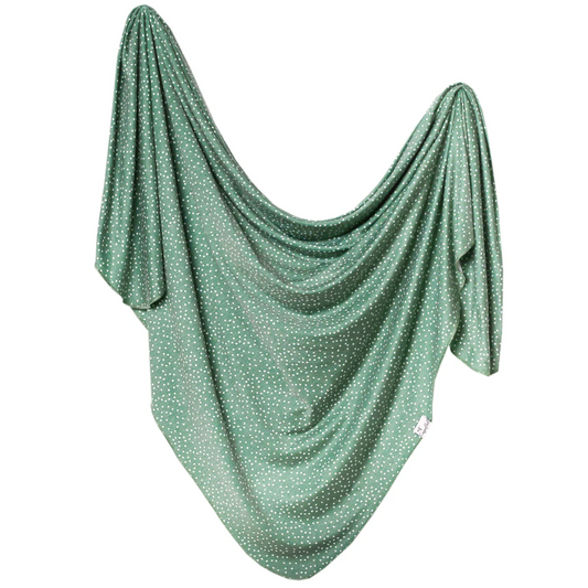 Copper Pearl Juniper Knit Swaddle Blanket