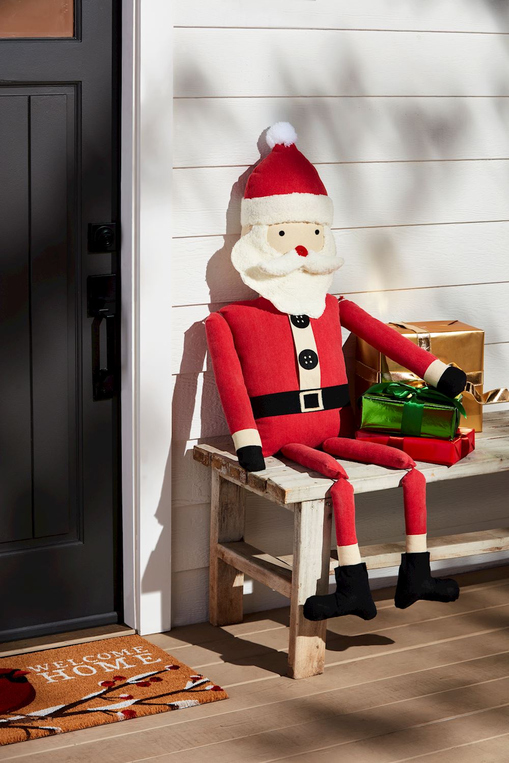 Mudpie Stuffed Santa Sitter