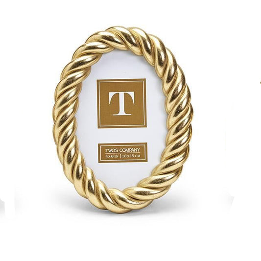 Gold Rope Photo Frame 4x6