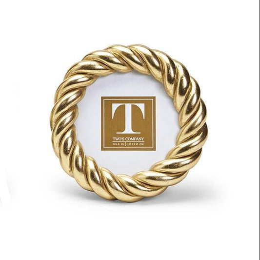 Gold Rope Photo Frame 4x4