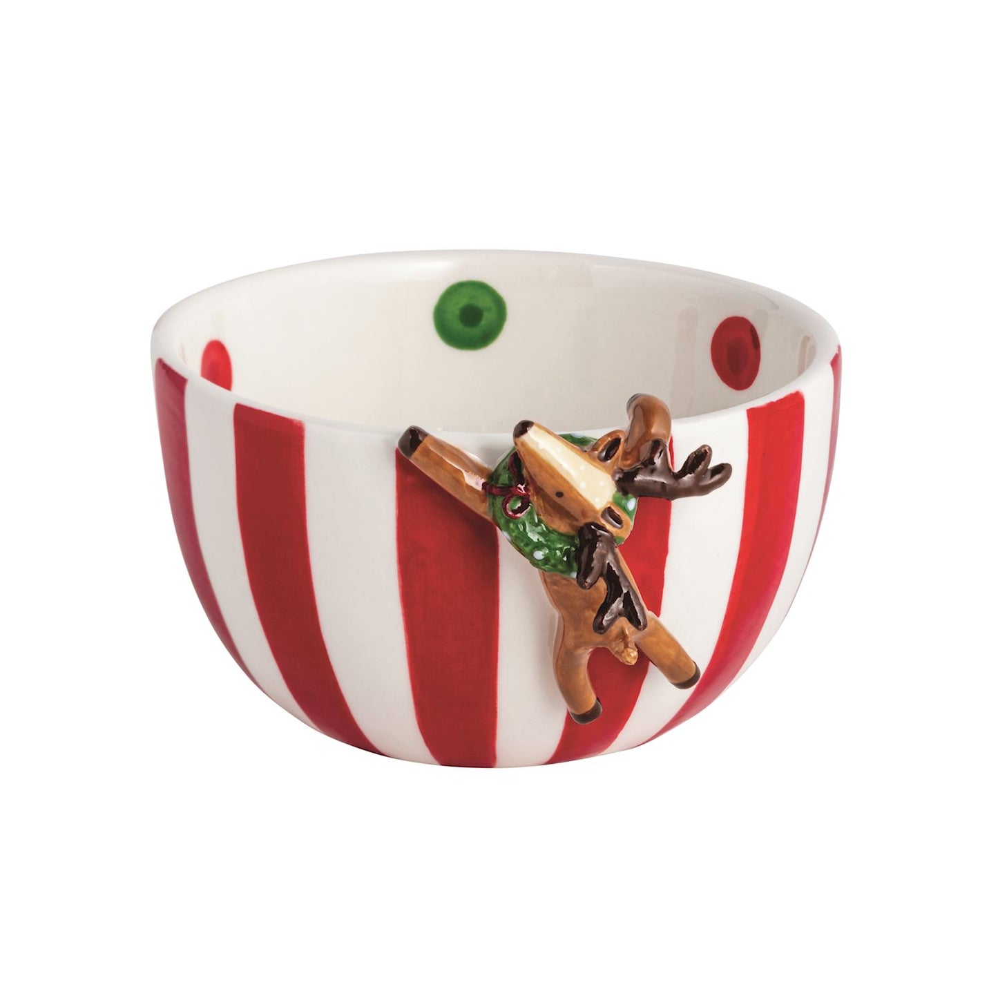 Mudpie Hanging Reindeer Candy Tidbit Bowl