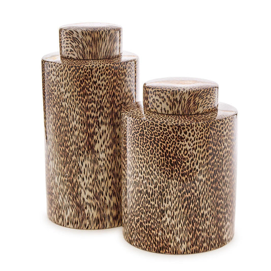 Leopard Print Jar Large