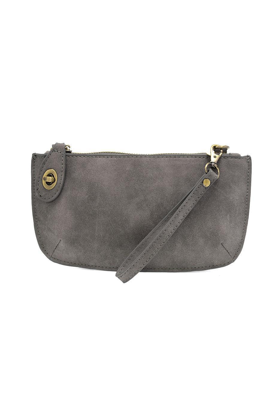 Joy Susan Faux Suede Mini Crossbody Wristlet Clutch