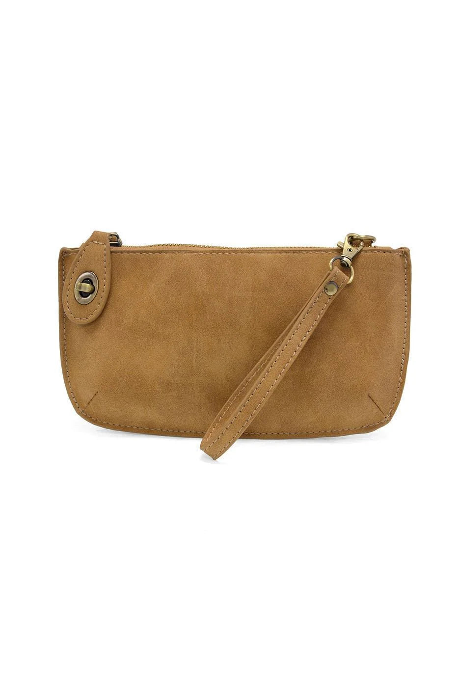 Joy Susan Faux Suede Mini Crossbody Wristlet Clutch