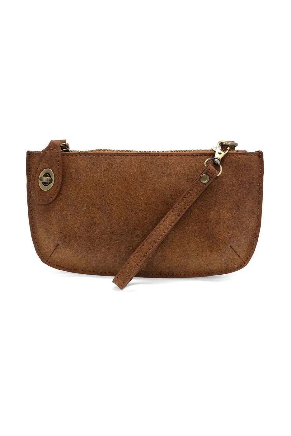 Joy Susan Faux Suede Mini Crossbody Wristlet Clutch