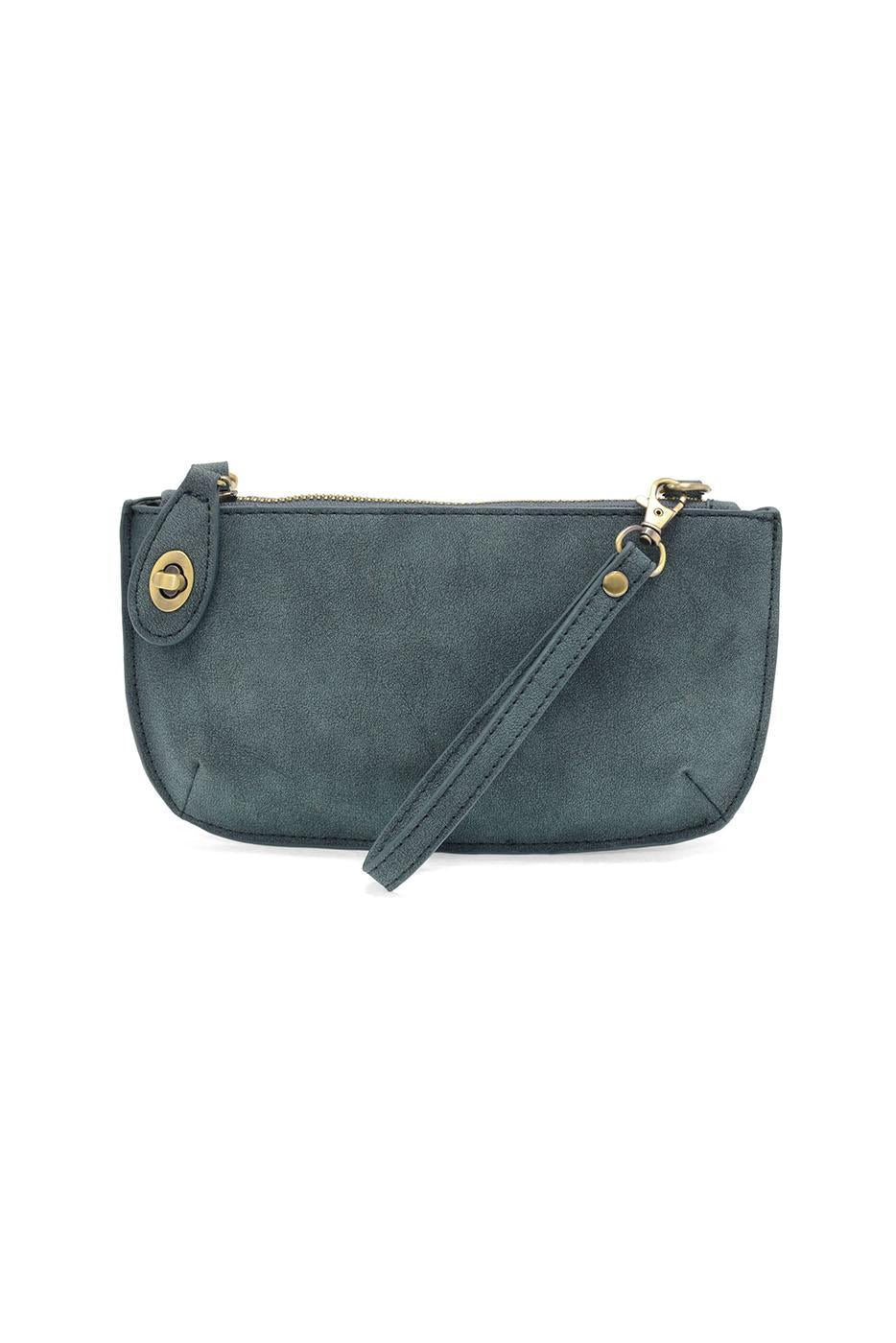 Joy Susan Faux Suede Mini Crossbody Wristlet Clutch
