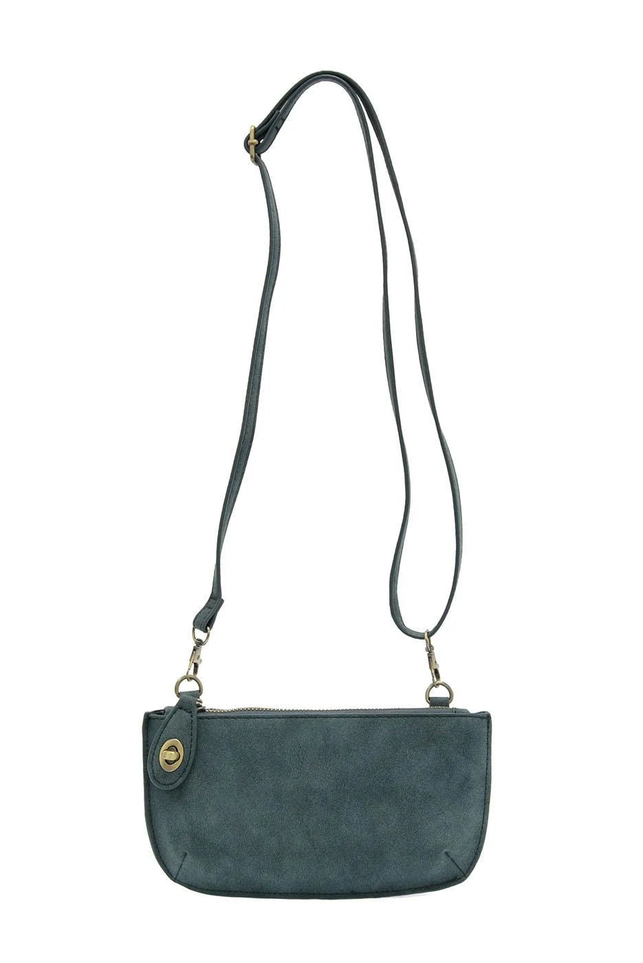 Joy Susan Faux Suede Mini Crossbody Wristlet Clutch