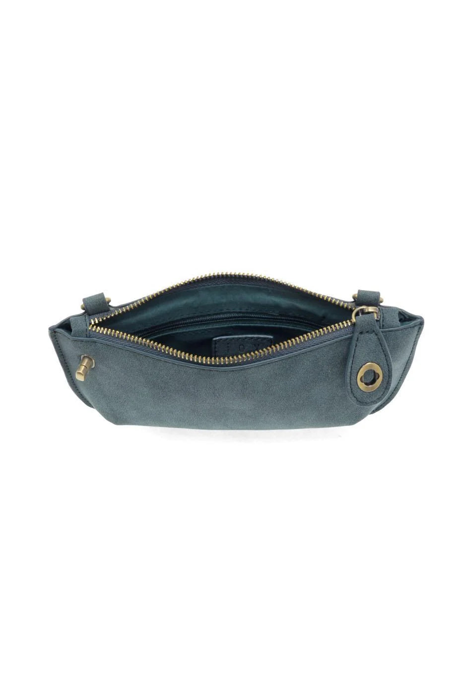 Joy Susan Faux Suede Mini Crossbody Wristlet Clutch