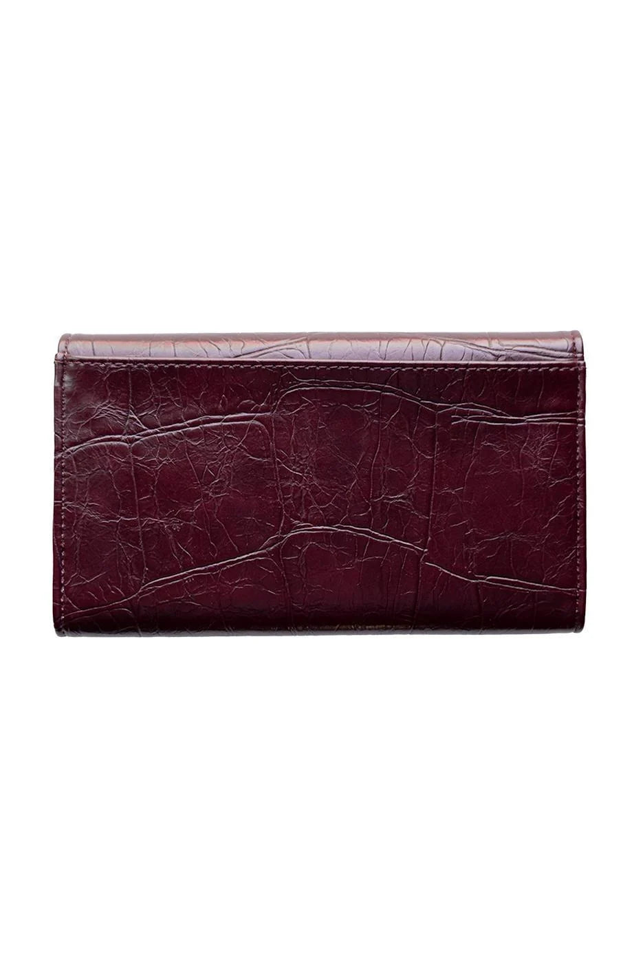Joy Susan Faux Croc Marnie Mini Tri-Fold Wallet