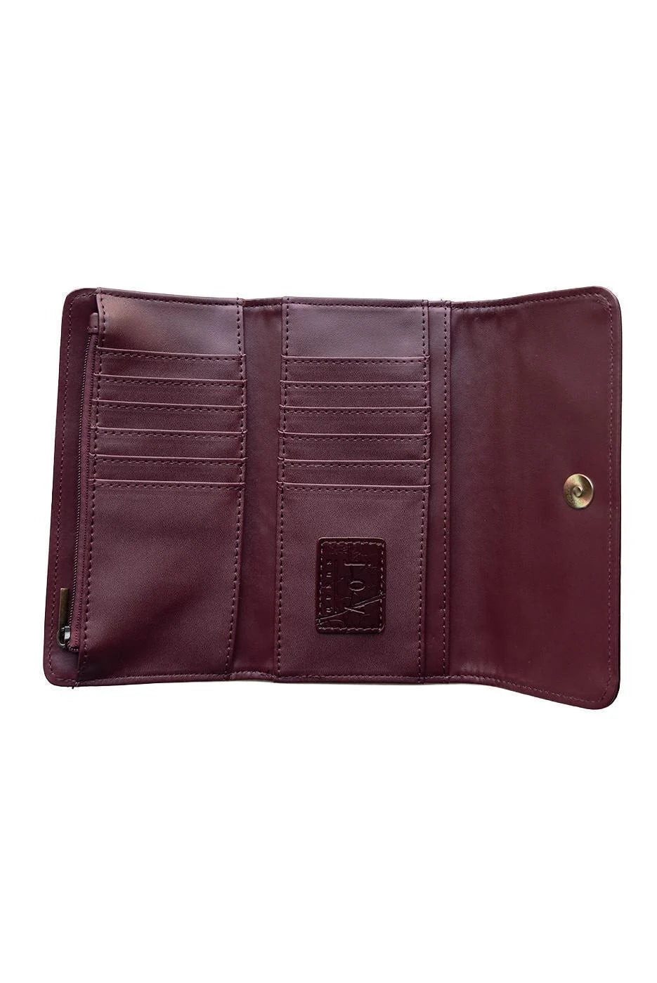 Joy Susan Faux Croc Marnie Mini Tri-Fold Wallet