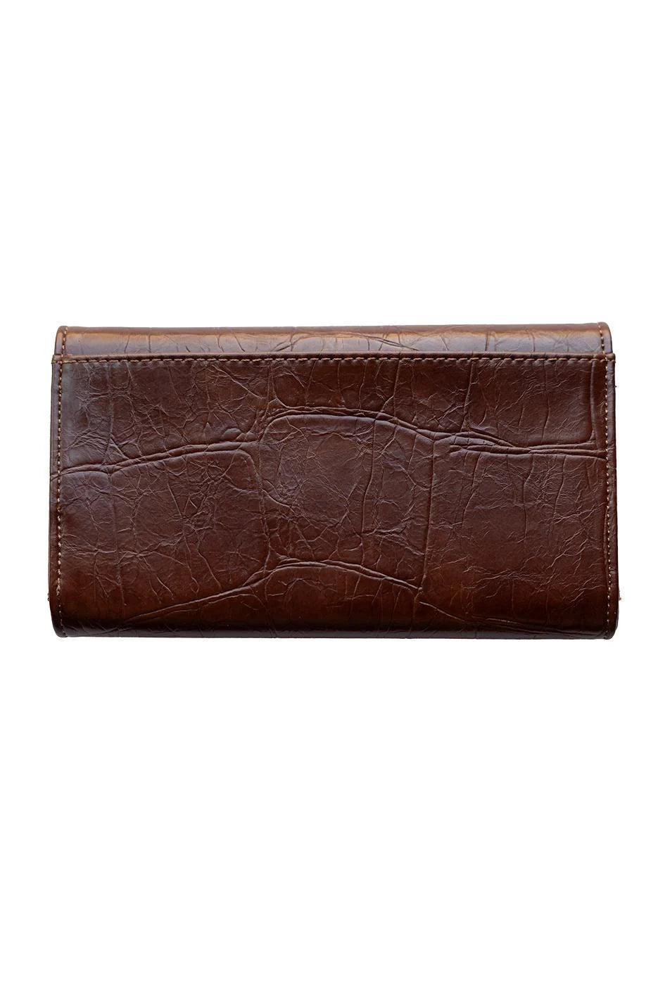 Joy Susan Faux Croc Marnie Mini Tri-Fold Wallet