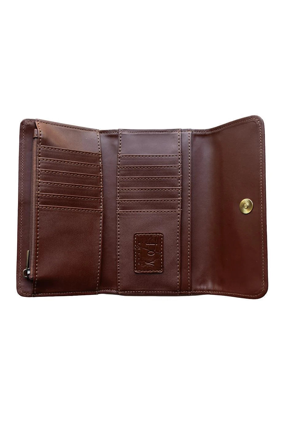 Joy Susan Faux Croc Marnie Mini Tri-Fold Wallet