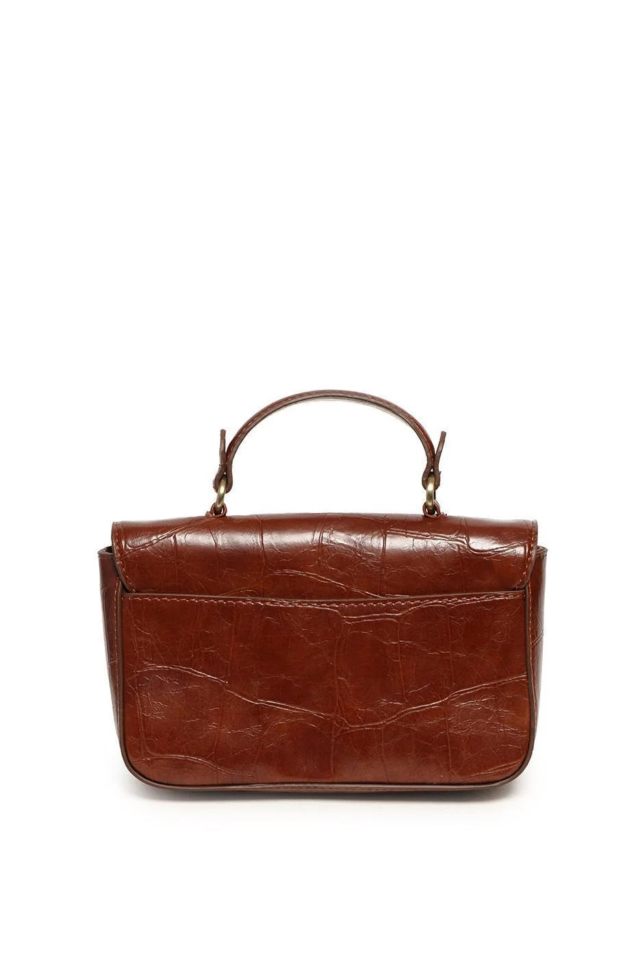 Joy Susan Wilma Faux Croc Mini Flap Top Handle Crossbody
