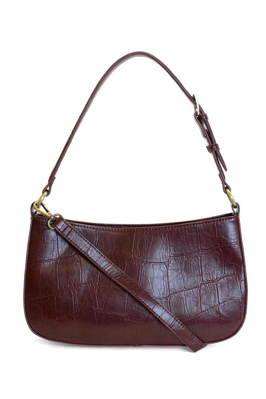 Joy Susan Erin Faux Croc Hobo Shoulder/Crossbody