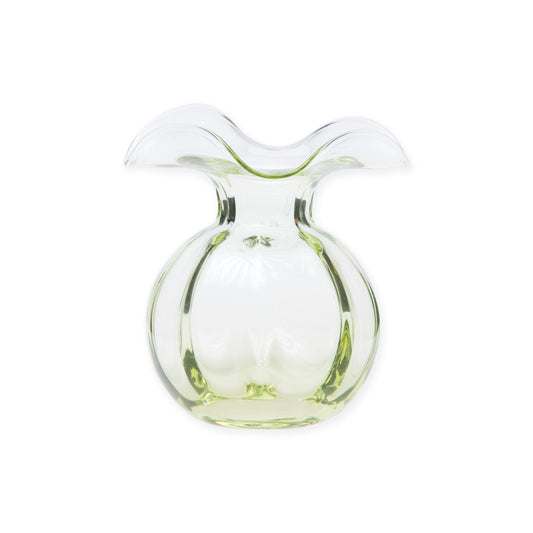 Vietri Green Hibiscus Fluted Bud Vase