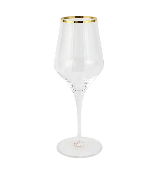 Vietri Contessa Gold Water Glass CTC8810