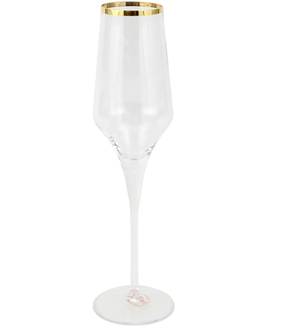 Vietri Contessa Gold Champagne Glass CTG8850