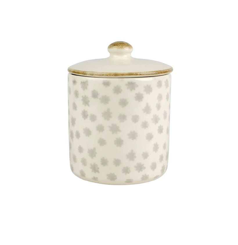 Vietri Earth Flower Small Canister