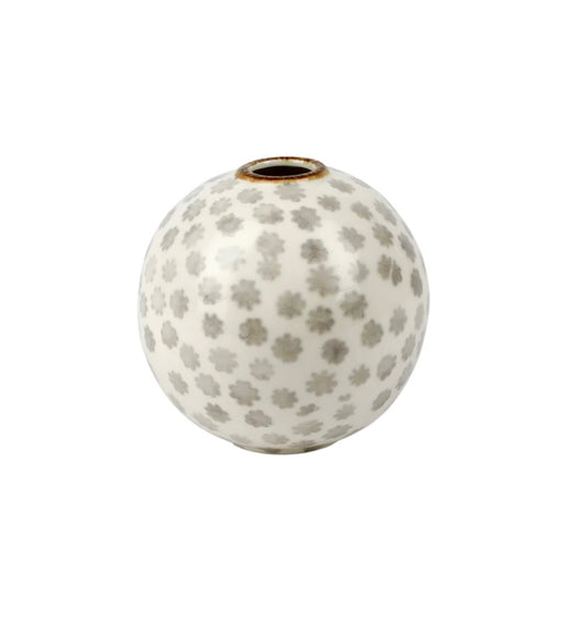 Vietri Earth Flower Round Vase