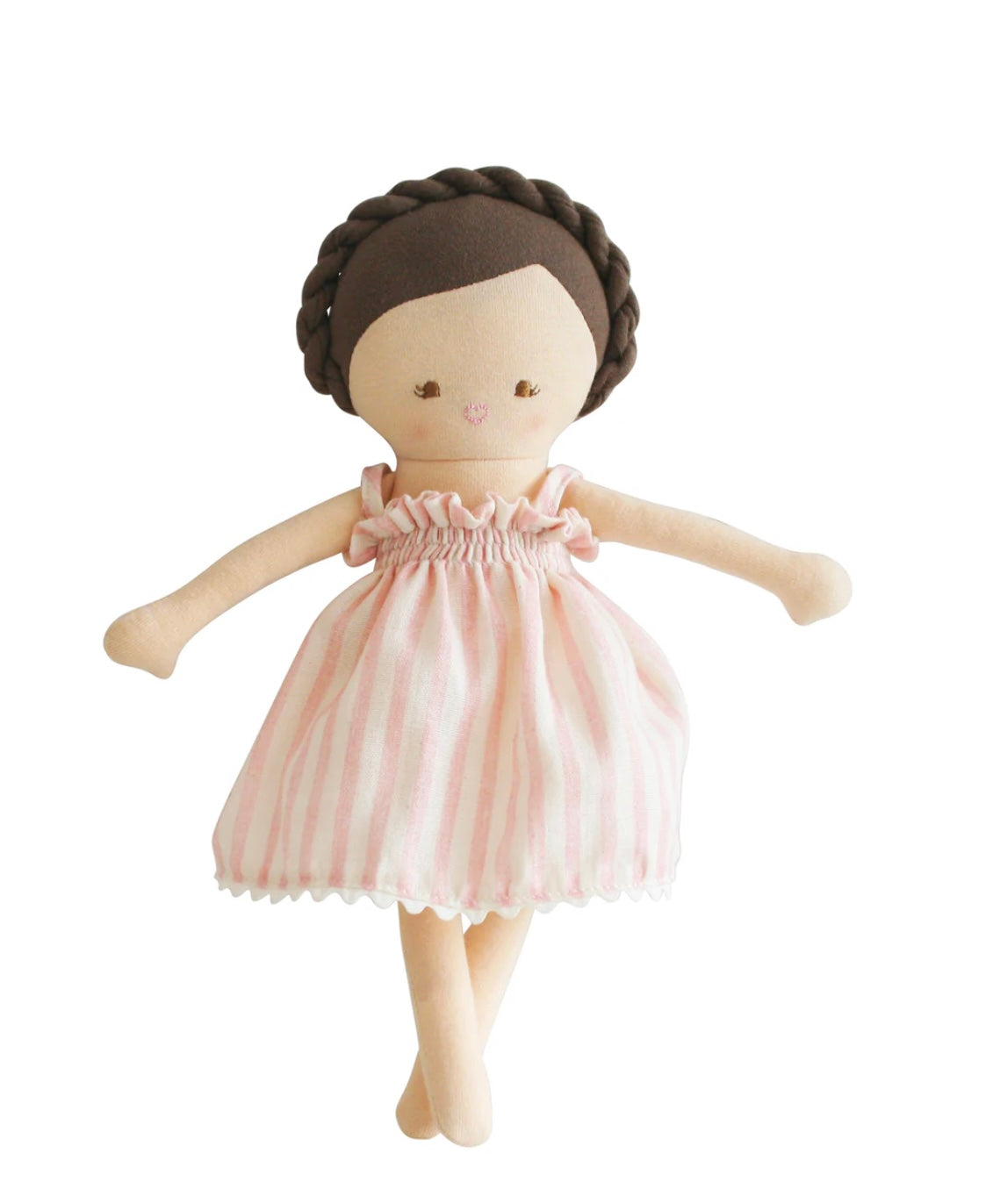 Alimrose Baby Daisy Doll Pink Stripe Dress