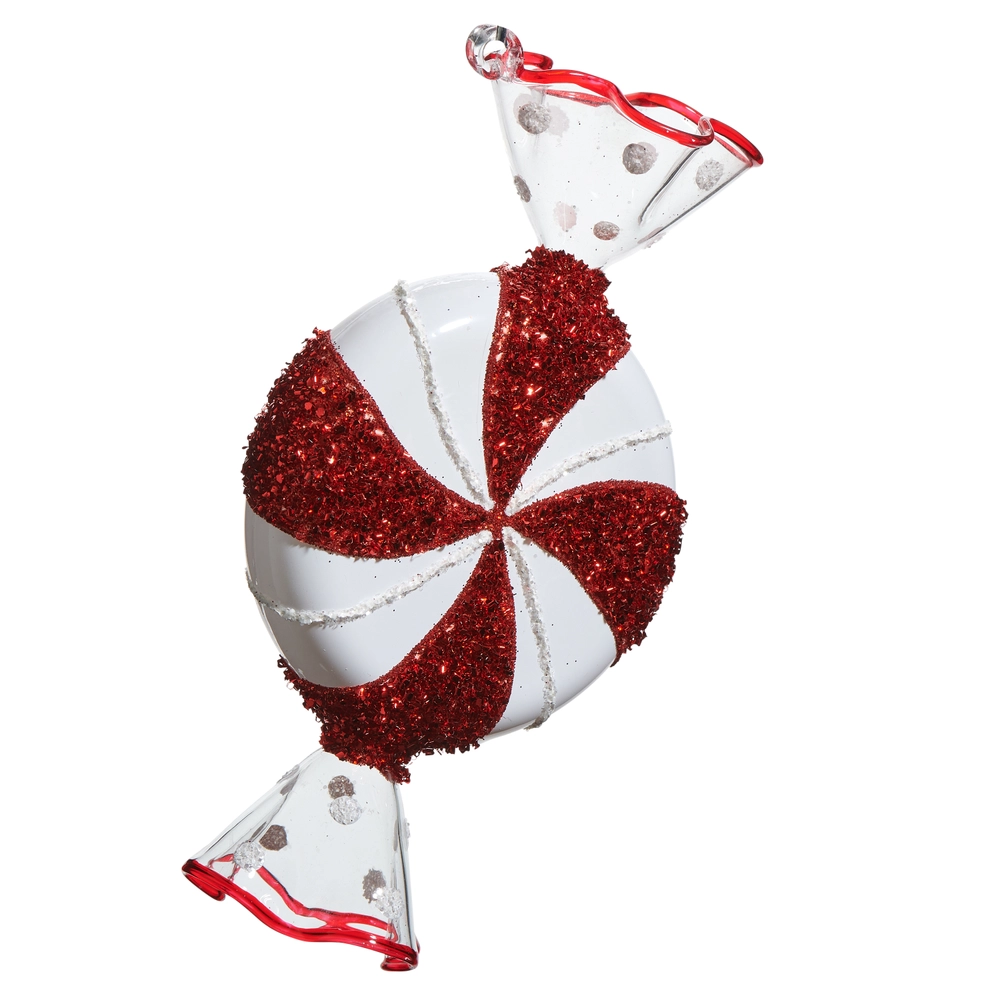 Peppermint Swirl Candy Ornament 5.75”
