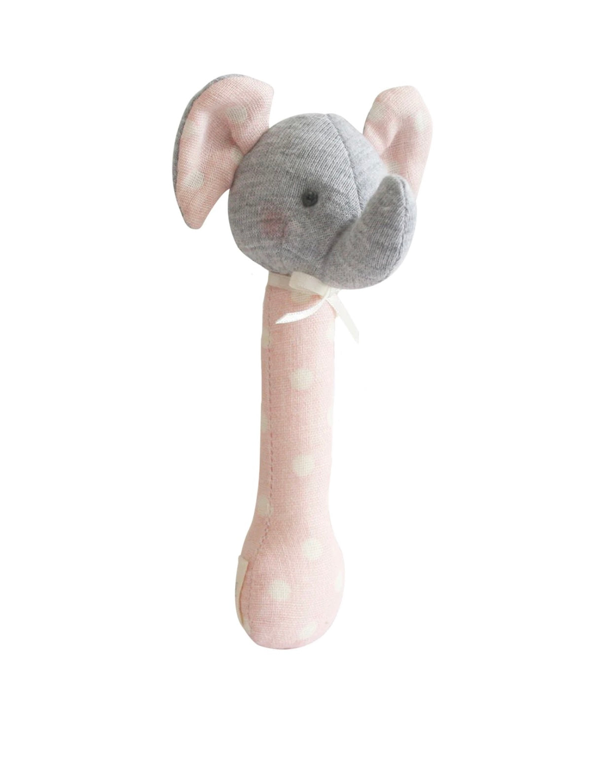 Alimrose Elephant Stick Rattle Pink