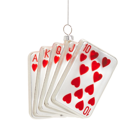 Playing Cards Ornament 4”