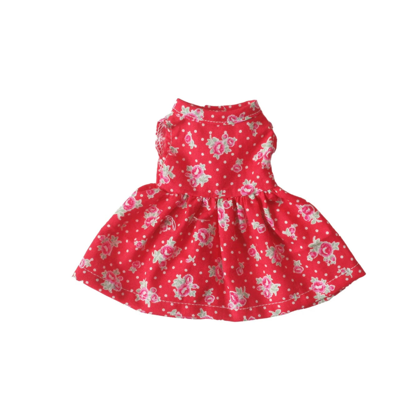 Alimrose Red Floral Small Doll Dress