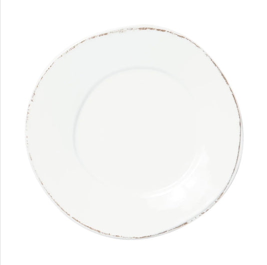 Vietri Lastra Melamine White Dinner Plate