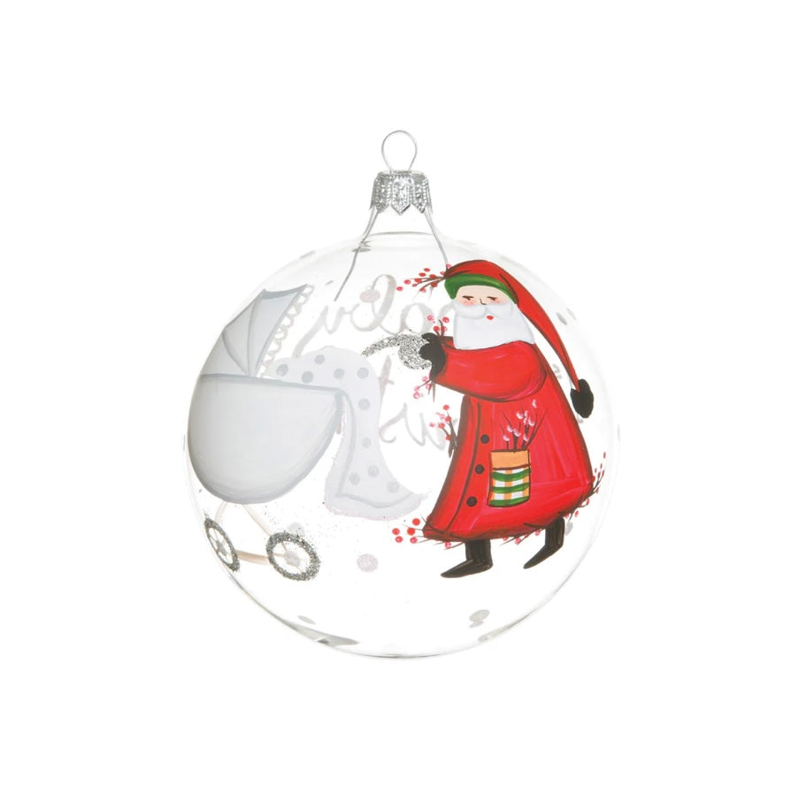 Vietri Old St Nick Baby’s First Christmas Ornament