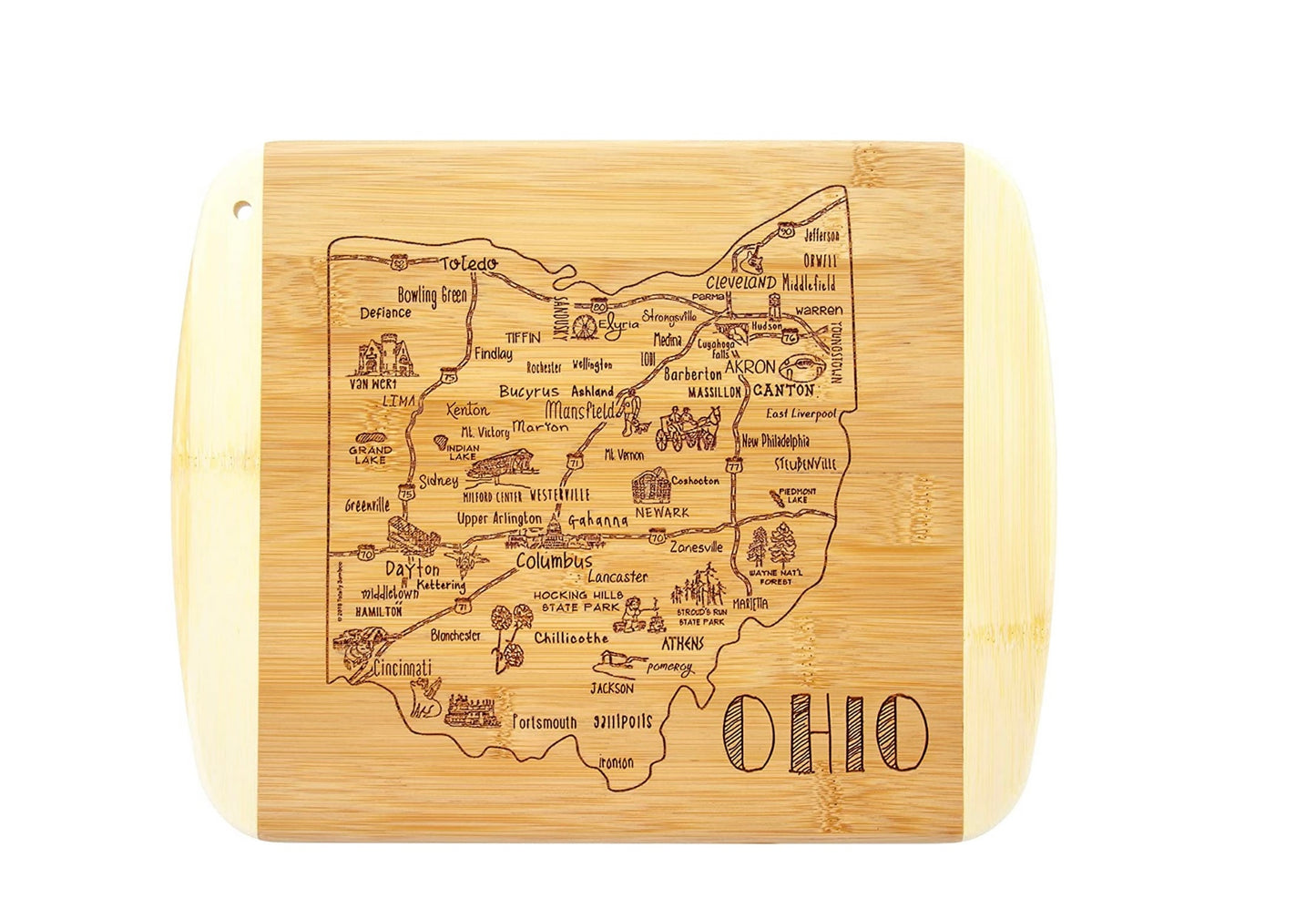 Ohio Cutting Board Slice of Life