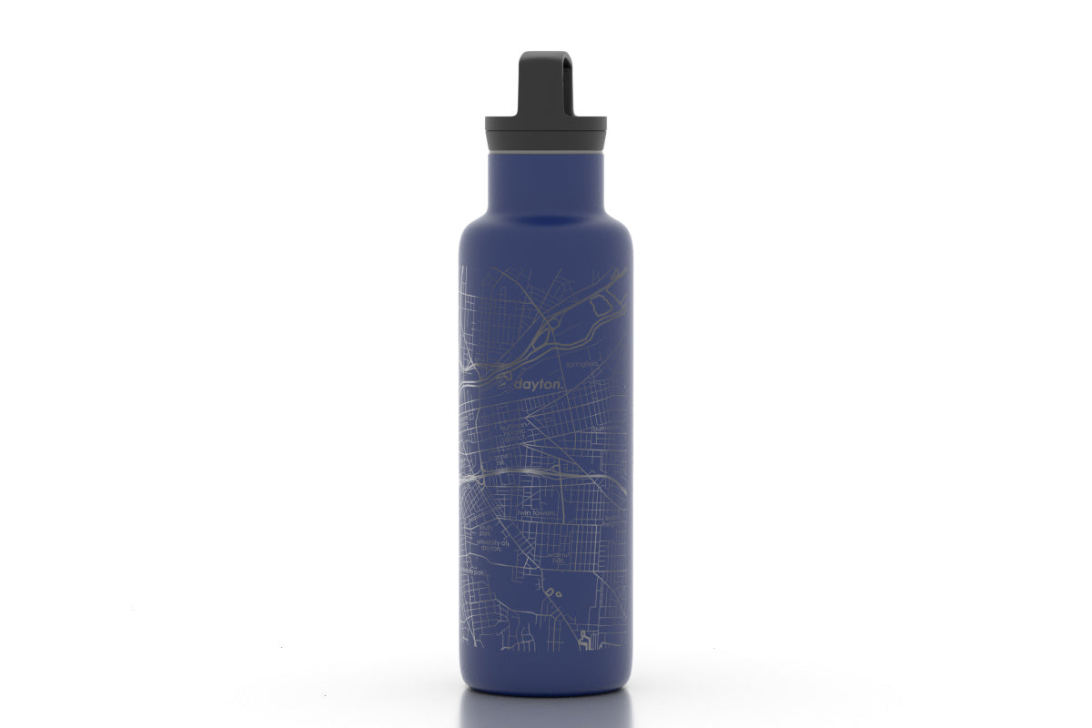 Dayton Map 21oz Insulated Water Bottle