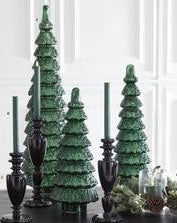 Green Glass Tree Small 19.5”