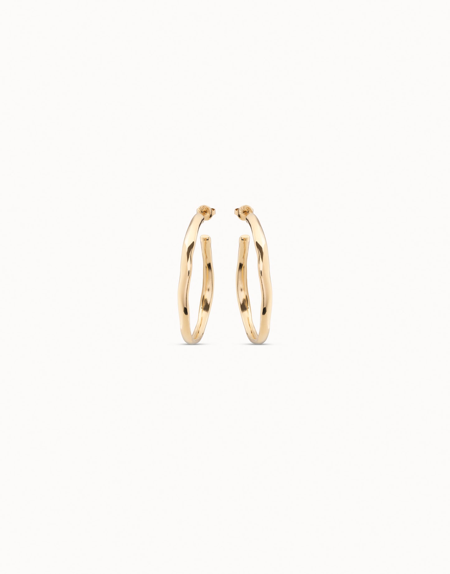 UNO de 50 Ohmmm Gold Earrings