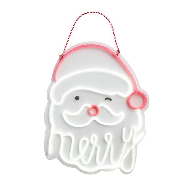 Neon Santa Door Hanger